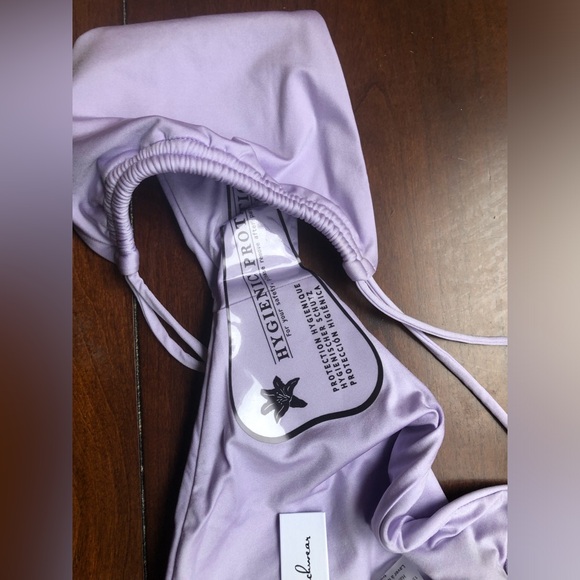 NWT Monica Hansen Double Strap Money Maker 2 Bikini Bottom in Purple Lavender - Picture 4 of 5